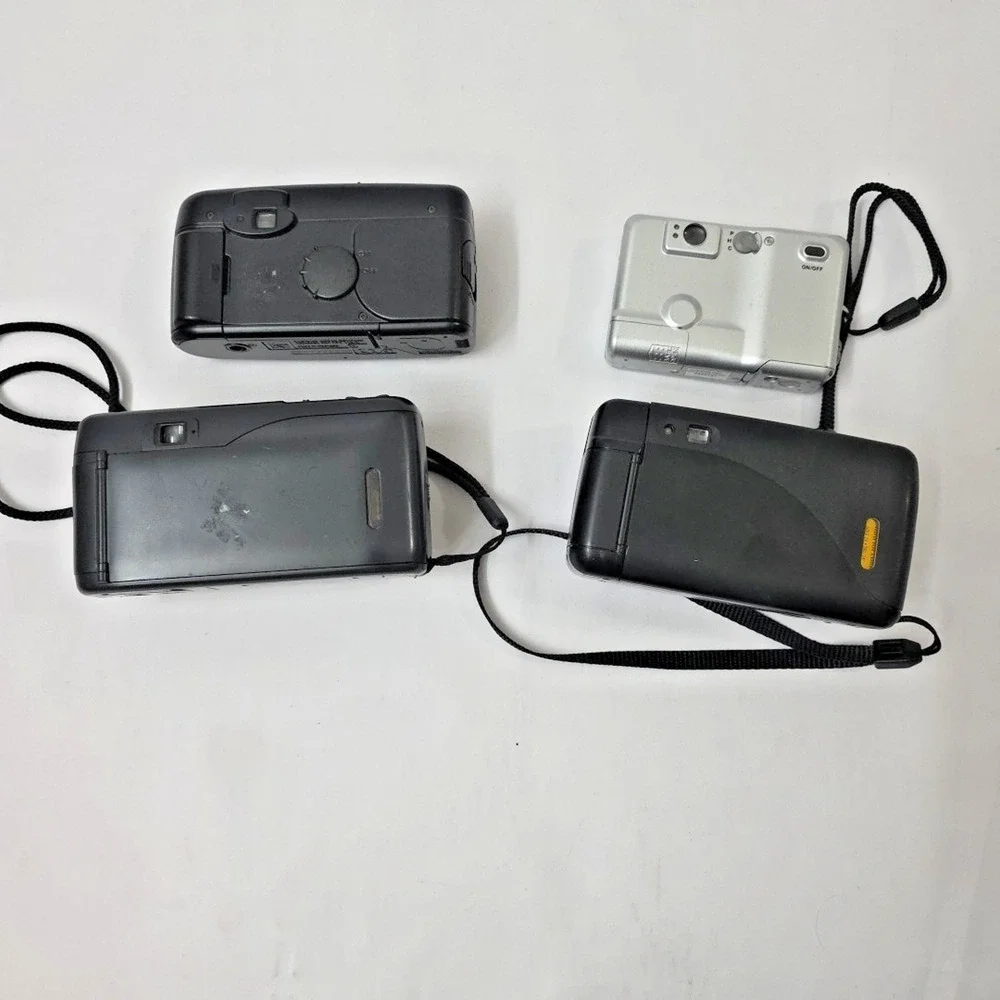 Lot of 4 Film Cameras, Kodak, Canon, Bell Howell, Vivitar Not Film Tested Read